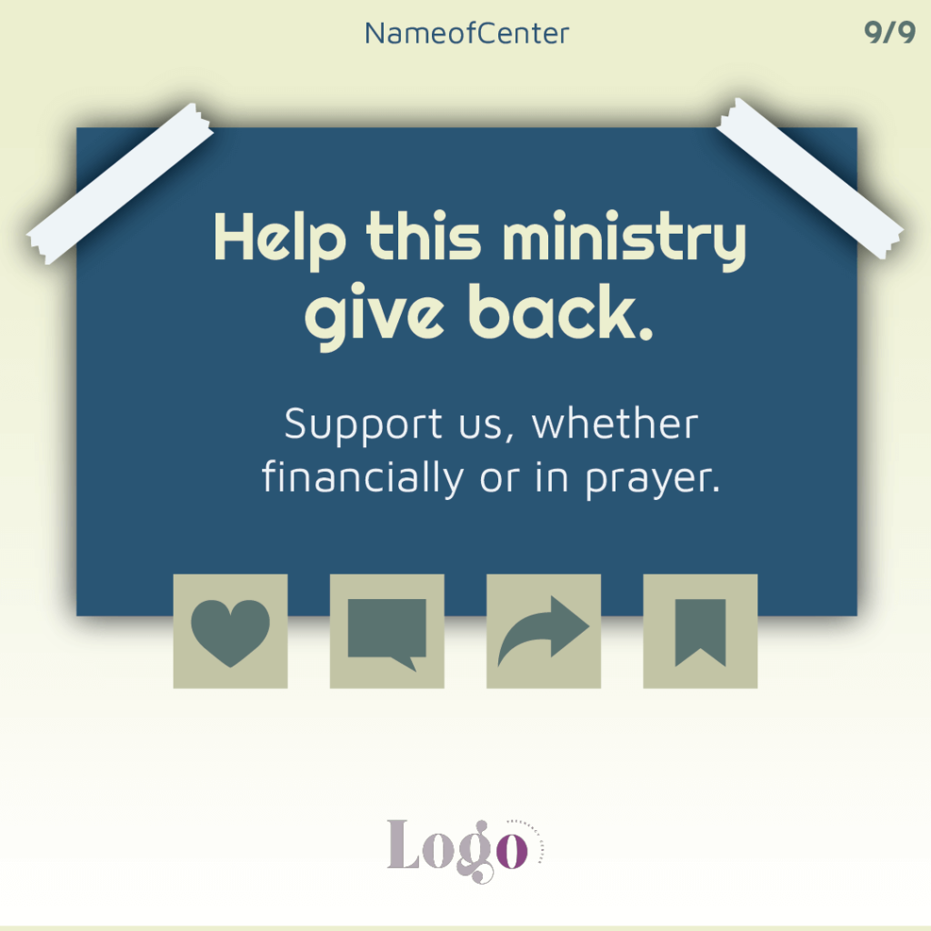 infographic final slide: Help give back