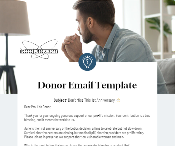 June Donor Email Preview