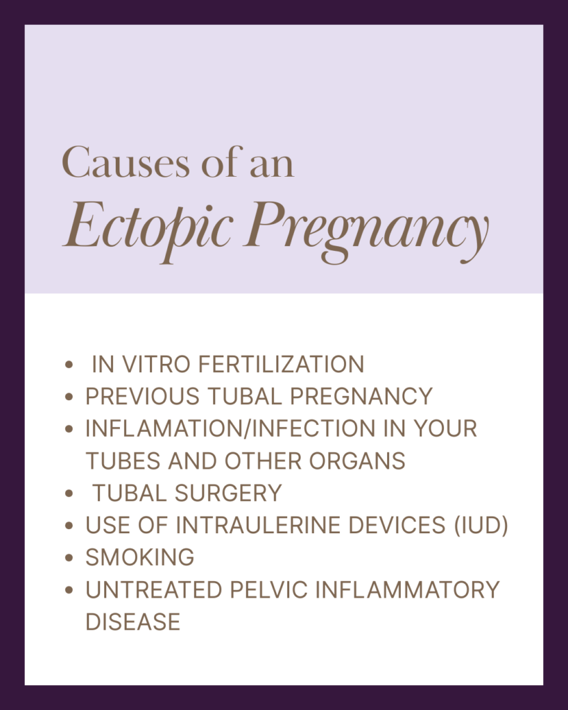 Causes of an Ectopic Pregnancy