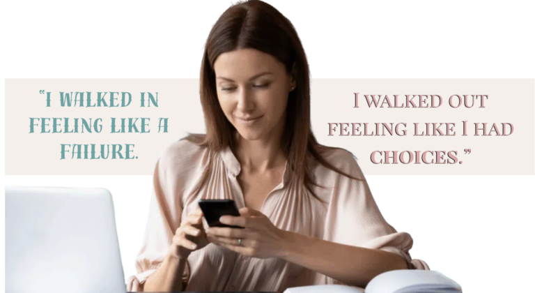 I walked in a failure and walked out with choices. emotional support during unexpected pregnancy