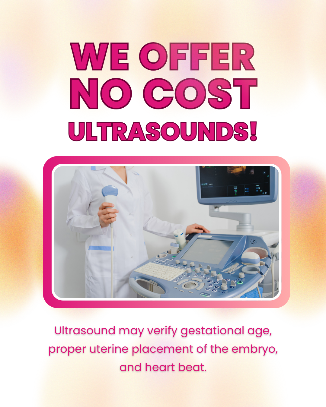 no cost ultrasounds
